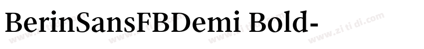 BerinSansFBDemi Bold字体转换